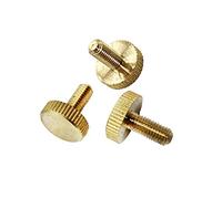 10/5Pcs M5 M6 en laiton Pouce Vis moletée à tête plate Serrez à la main pouce vis à vis Twist M6 5Pcs, 10mm