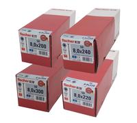 10,6 KG Fischer Vis à Bois Set Puissance Fast Mixte Tête de Vis Acier Inox Neuf