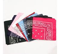 10/6 pièces Bandana fleur de cajou en polyester, foulard multifonction unisexe pour le hip-hop, le cyclisme en plein air, 52*52CM grand mouchoir Taille UniqueGéométrique,Tribal,Coutume populairePolyes