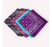 10/6 pièces Bandana fleur de cajou en polyester, foulard multifonction unisexe pour le hip-hop, le cyclisme en plein air, 52*52CM grand mouchoir Taille UniqueGéométrique,Lettres,TribalPolyester