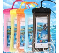 10/8/6/5/4/3/2/1 pièce Pochette de téléphone universelle imperméable, sac étanche pour téléphone avec écran tactile scellé pour la plongée, compatible avec les modèles 15/14/13 Pro Max Plus et supérie
