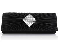 10,8 pouces noir enveloppe sac de soirée embrayages bourse sac à main, sac à bandoulière éblouissante, sac à bandoulière pour la fête de mariage