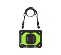 (10.9,Black Yellow Green)Heavy Duty Protective Tablet Case With Kickstand/Hand Strap Shockproof Tablet Protector for Ipads-compatible Pro 11