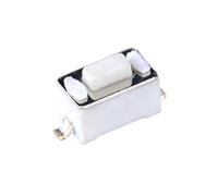 10 à 100 interrupteurs tactiles micro 2 broches 3x6 (3x6x4,3 mm ou 3x6x2,5 mm) blancs et rouges, à pression tactile, SMD, en vrac, tresse(4.3mm Braid,100pcs)