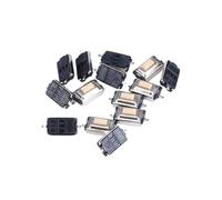 10 à 100 interrupteurs tactiles micro 2 broches 3x6 (3x6x4,3 mm ou 3x6x2,5 mm) blancs et rouges, à pression tactile, SMD, en vrac, tresse(2.5mm White Braid,10pcs)