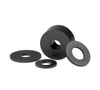 10 à 100 rondelles en silicone noir/blanc M2, 5, 7, M3, M4, M5, M6, M8, M10, M12, M16, M20, joint torique plat caoutchouc(4x8x2mm(50pcs))