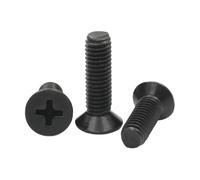 10 à 50 vis tête fraisée cruciforme en acier inoxydable 304 noir, mini-pièces, tailles M1.6, M2, .5, M3, ., M4, M5 et M6(22mm,M5 (10PCS))