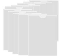 10 A4 Transparent Pvc Card Holders 21 X 30 Cm With Top Opening For Storing And Protecting Index Cards (Vertical Horizontal)