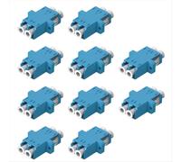 10 adaptateurs fibre optique LC, coupleur duplex monomode LC vers LC
