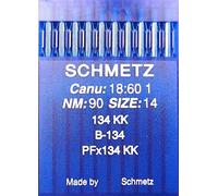 10 aiguilles schmetz (rond ballon) Lot Système 134 KK (Industrie) Nm 90 taille 14