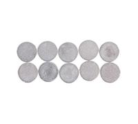 Rayher Aimants autocollants 69248000 10 mm Ø 10 pièces Gris