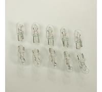 10 Ampoule Blanche Culot Verre Flosser 12v 3w W2x4.6d T6.5 Pour Moto 4591