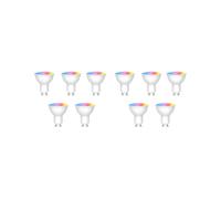 10 Ampoules LED Connectées Tuya WiFi GU10 à Intensité Variable 6 W 220 V, Contrôle par Application Life, Fonctionne avec Alexa et .