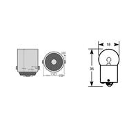 10 Ampoules Osram SVAM 12V 5W BA15 Pour Suzuki 1340 GSX B King 2007-2011