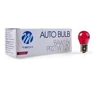 10 ampoules PR21W 12V 21W BAW15s Rouge