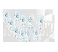10 Ampoules T10 - 12v 5w - Wedgebase - W2.1x9.5d 2800k - Blanc