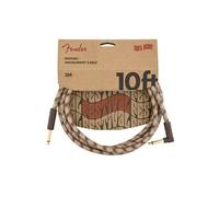 Fender Câble pour instrument Festival – chanvre 3 m droit/angle brun