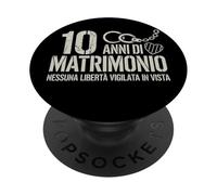 10 Anni Di Matrimonio Regalo Per 10 Anni Matrimonio Marito PopSockets PopGrip Adhésif