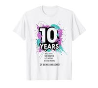 10 Ans à être géniale, 10e Anniversaire, Fille, garçon, décennie, Enfants T-Shirt
