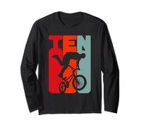 10 ans BMX conducteur BMX tricks 10e anniversaire garçon BMX Manche Longue