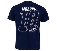 10 Ans - T-Shirt - Fff - Kylian Mbappé - Enfant - Marine - 100% Coton Multicolore