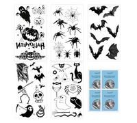 10 article tatouage halloween araignée，halloween tatouages temporaires，maquillage femme/enfant， joker tatouage，tatoo joker，maquillage sorciere femme