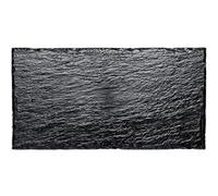 10 assiettes ardoise pvc 30x15.8cm - chalayer 005603700000019 Noir G