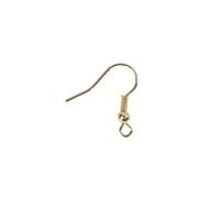 10 attaches boucles d'oreilles pendantes 18 mm - Doré