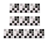10 Autocollants Mosaïque Brillants 10x10cm pour Cuisine(MSC077) | Brillant éclatant, pour facile à appliquer, nettoyage simple, pour idéal cuisine, style moderne