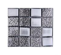 10 Autocollants Mosaïque Brillants 10x10cm pour Cuisine(MSC082) | Brillant éclatant, pour facile à appliquer, nettoyage simple, pour idéal cuisine, style moderne