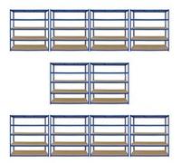 10 baie Garage hangar de stockage rayonnage métallique unité 5Tier 160 x 60 cm