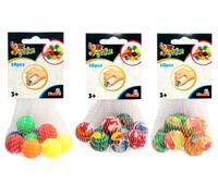 10 balles rebondissantes en filet,3ass