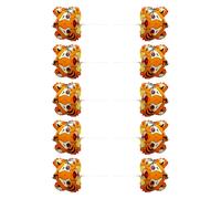 10 ballons en forme de tête de tigre, décoration animale pour une fête du Nouvel An