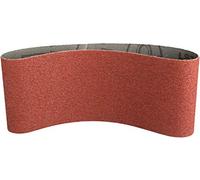 10 bandes abrasives courtes LS 309 XH sur support toile pour ponceuses à bandes portatives. 100 x 560 mm. Grain 80