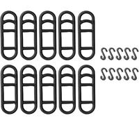 10 Bandes En Silicone Pour Vélo-Élastiques Universels Pour Lampes Torches,Éclairages Vélo & Accessoires-Support Extensible Pour Guidon (Jusqu'à 35mm)-Noir