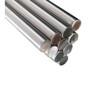 10 barres rondes en acier inoxydable 304 de 6 mm de diamètre - Barres métalliques solides et durables for le bricolage, les maquettes de voitures et d'avions(6x500mm)