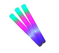 10 bâtons de mousse lumineux LED 48 x 4 cm (Multicolore)
