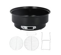 10,BBQ Grill Rond,2 Pouces Mini Barbecue Ensemble Portable Grill Au Charbon Grill En Fer avec Filet pour Grille Et Poignée Pieds Support pour Cuisine À La Maison Barbecue Pique-Nique Campegg
