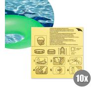 10 Bestway Réparation Patch Étanche Aufblas Piscines Pataugeoire Matelas Air