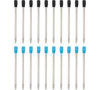10 Black Ballpoint Pen Refills And 10 Blue Ballpoint Pen Refills, Interchangeable Refill, Medium Point 1.0 Mm
