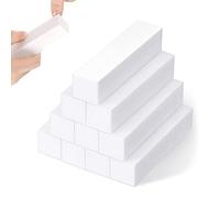 10 Blocs Polissoirs Blancs,Carré éponge Lime à ongles,Blocs Tampon à poncer ongles Bloc Polissoir, lime de polissage professionnelle pour poncer les ongles en acrylique ou gel naturel