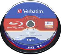 10 Blu Ray SL Réinscriptibles - 25 Go spindle Verbatim
