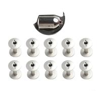 10 bobines et crochet de navette pour Durkopp Adler 204 205 266 366 et machines compatibles