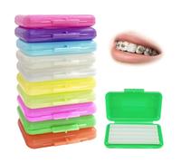 10 Boîtes Cire Orthodontique, Cire Dentaire,Ruban Orthodontique, pour Soulager Les Irritations et Les Douleurs (10 Parfums de Fruits)