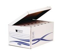 Fellowes Lot De 10 Caisses À Archives Avec Couvercle Rabattable Maxi