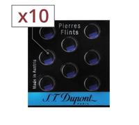 10 boites de pierre à briquet s.t. dupont bleues 640