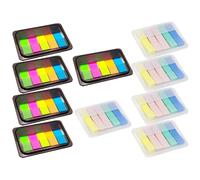 10 Boîtes Marque-pages Adhésifs en Papier, 100 Feuilles par Boîte | Suivi Rapide des Repères, Rangement Portable Facile à Emporter, Bureau et Préparation D’examen