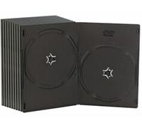 10 boîtiers DVD slim (7 mm) noirs pour 2 DVD Pearl