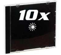 Pearl 10 Boîtiers Range-CD Double Noir