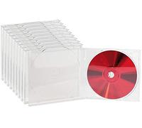 Boîtiers range-CD - PEARL - Transparent - Lot de 10 - Compatible avec tous les formats